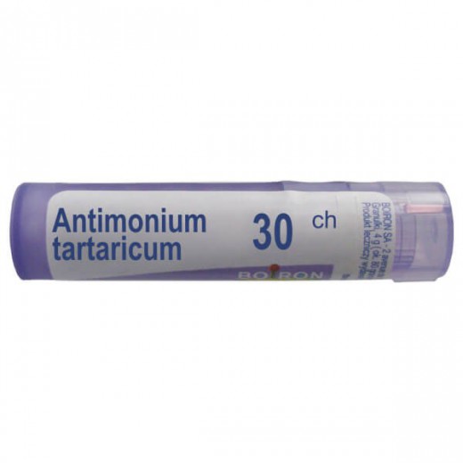 Boiron Antimonium tartaricum, 30 CH, granulki, 4 g