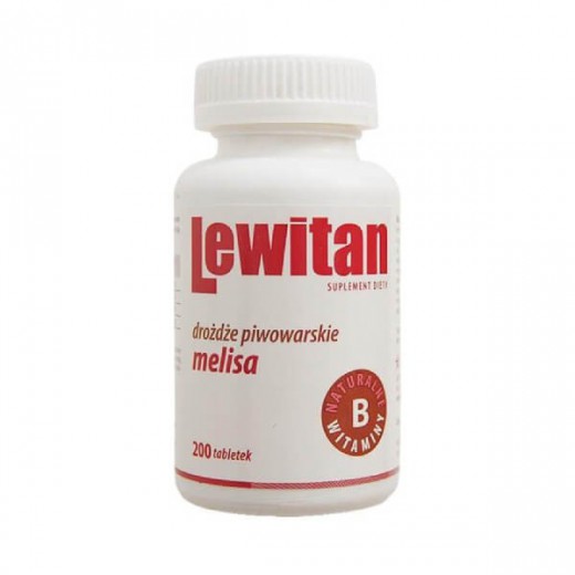 Lewitan Drożdże piwowarskie Melisa, 200 tabletek