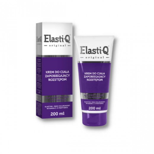 Elasti-Q Original, krem do ciała zapobiegający rozstępom, 200 ml
