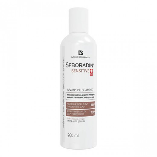 Seboradin Sensitive, szampon do wrażliwej atopowej skóry głowy, 200 ml