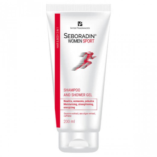 Seboradin Women Sport, Szampon i Żel 2w1, 200 ml