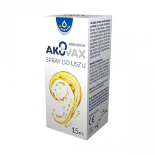 Akuvax, spray do uszu, 15 ml