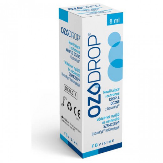 Ozodrop, antyseptyczne krople do oczu z ozonem, 8 ml