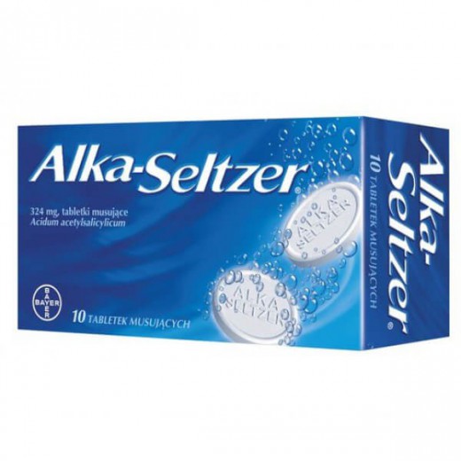 Alka-Seltzer 324 mg, 10 tabletek musujących (import równoległy Medezin)