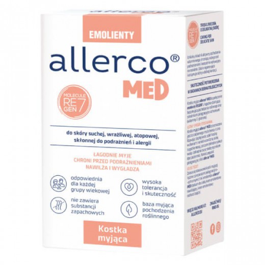 Allerco Emolienty, kostka myjąca, 100 g