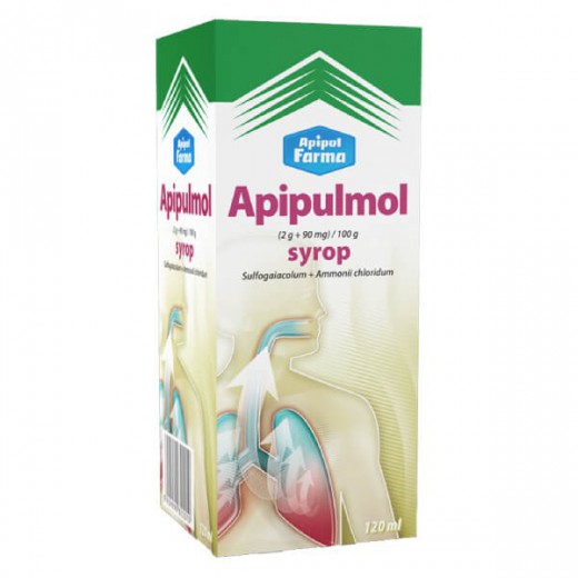 Apipulmol (2 g + 90 mg)/ 100 g, syrop, 120 ml