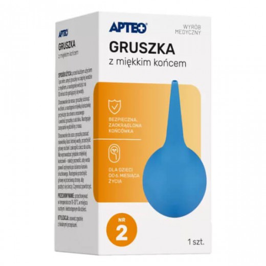 Gruszka z miękkim końcem, nr 2 (25ml), Apteo, 1 szt.