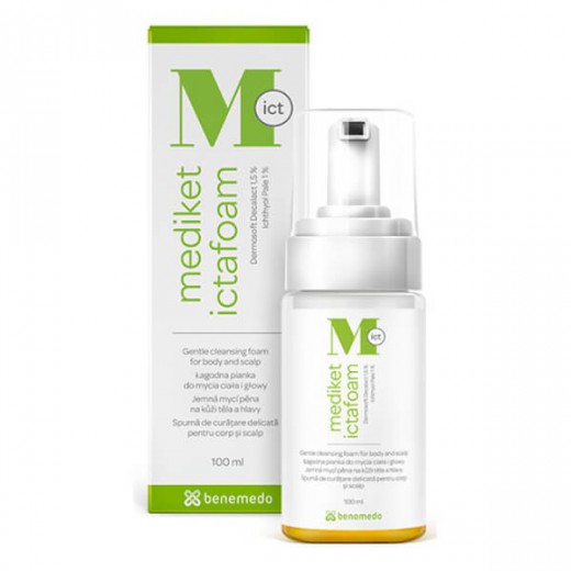 Mediket Ictafoam, pianka łagodna do mycia ciała i głowy, 100 ml