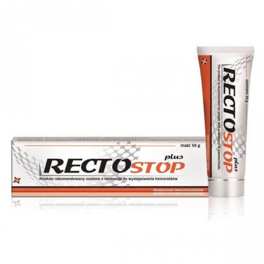 Rectostop Plus, maść na hemoroidy, 50 g