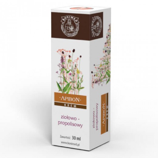 Apibon, krem ziołowo-propolisowy, 30 ml