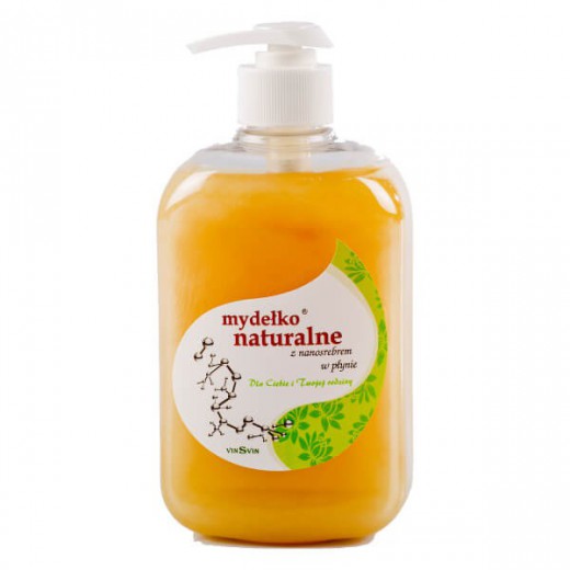 VinSvin, mydełko naturalne z nanosrebrem w płynie, 500 ml