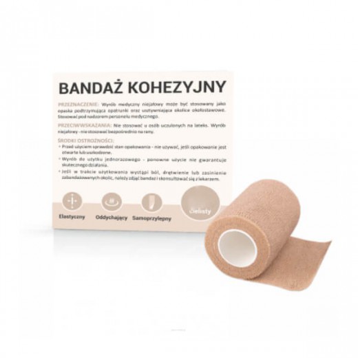 Bandaż kohezyjny cielisty, 4,5m x 7,5cm, 1 sztuka