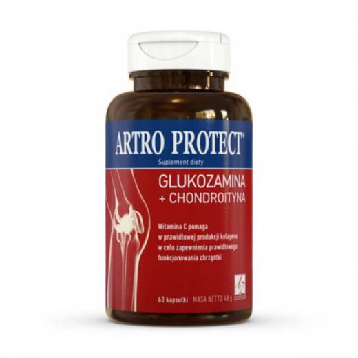 Artro Protect, glukozamina + chondroityna, 63 kapsułki