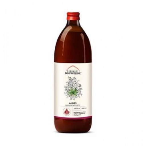 Produkty Bonifraterskie Aloes, sok z liści, 1000 ml
