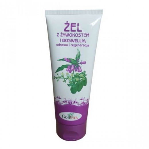 Żel z żywokostem i boswellią, odnowa i regeneracja, GorVita, 200 ml