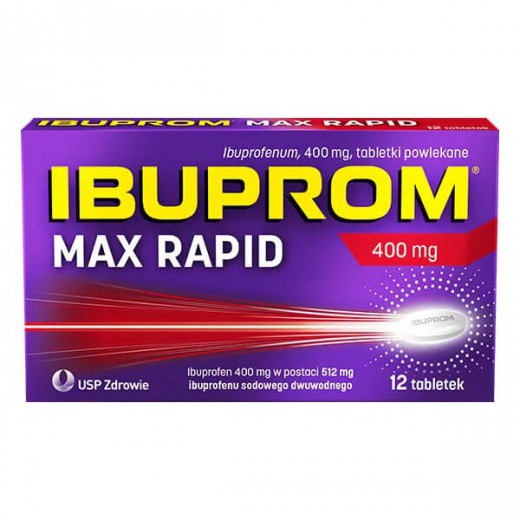 Ibuprom Max Rapid 400mg, 24 tabletki