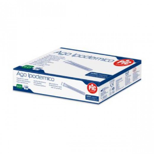 PIC Igła iniekcyjna, 0,8 x 40mm G21, 100 sztuk