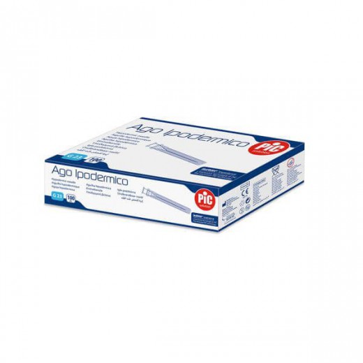 PIC Igła iniekcyjna 0,6 x 30mm G23, 100 sztuk