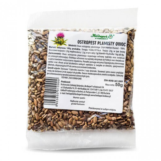 Ostropest Plamisty, Owoc zioła, 50 g