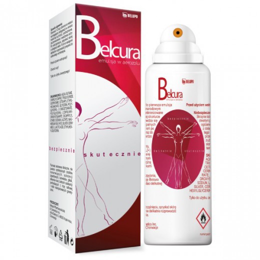 Belcura, emulsja w aerozolu do ciała z mikronizowanym srebrem, 125 ml