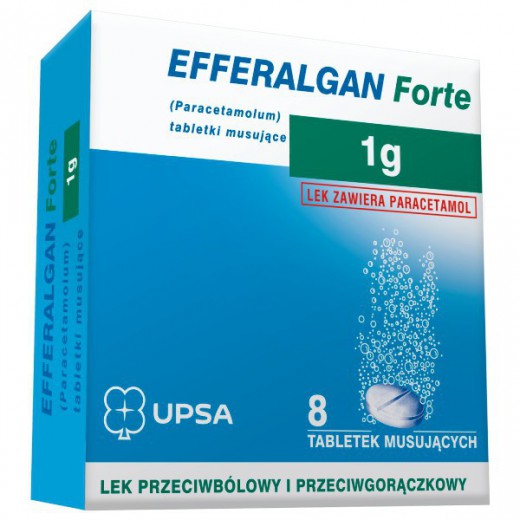 Efferalgan Forte 1 g, 8 tabletek musujących
