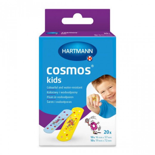 Plastry dla dzieci Cosmos Kids, 2 rozmiary, 20 sztuk