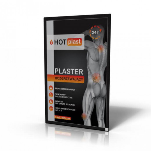 Hot Plast, plaster rozgrzewający, 9 cm x 14 cm