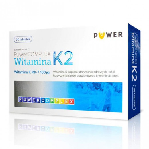 Puwer Complex Witamina K2, 30 tabletek
