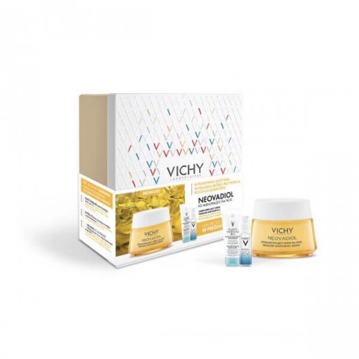 Vichy Zestaw Neovadiol po menopauzie, krem na noc+Purete Thermale, preparat do demakijażu 3w1+booster