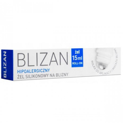 Blizan, żel silikonowy na blizny, roll-on, 15 ml