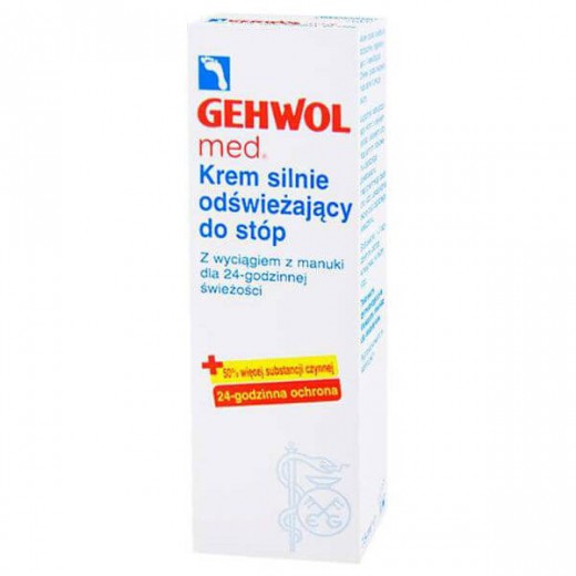 Gehwol med, krem silnie odświeżający do stóp, 75 ml