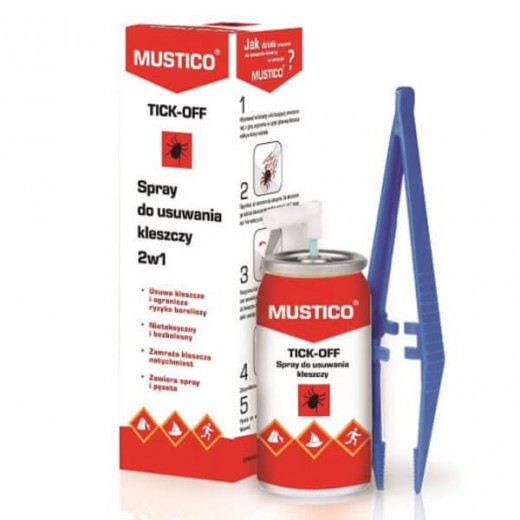 Mustico Tick-Off, spray do usuwania kleszczy 2w1, 8 ml