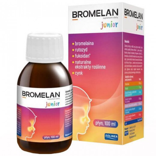 Bromelan Junior, płyn, 100 ml
