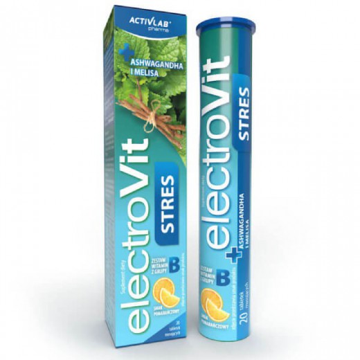 ElectroVit Stres, smak pomarańczowy, 20 tabletek musujących