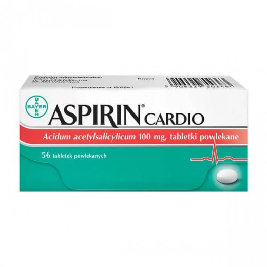 Aspirin Cardio 100 mg, 56 tabletek powlekanych