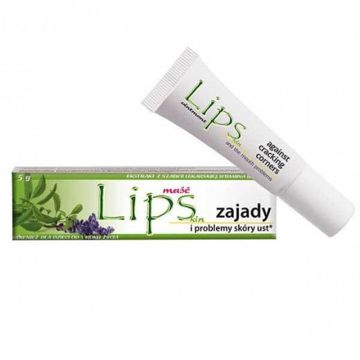 Lipskin Plus, maść na zajady i problemy skóry ust, 5 g