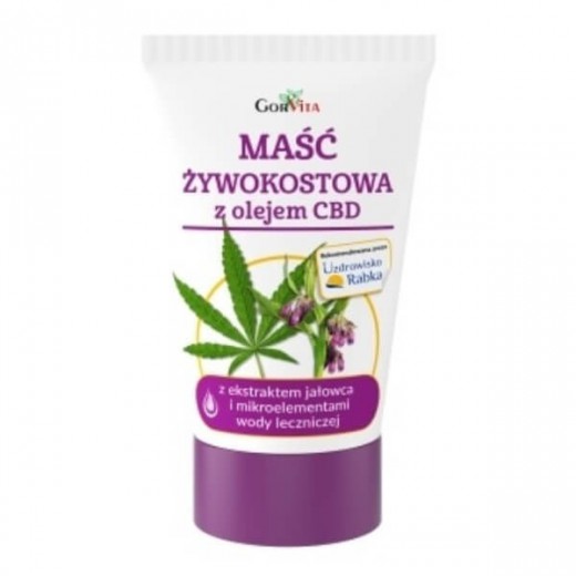 Maść żywokostowa z olejem CBD, Gorvita, 140 ml