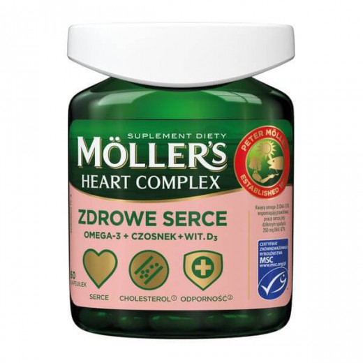 Moller's Heart Complex Zdrowe Serce, 60 kapsułek
