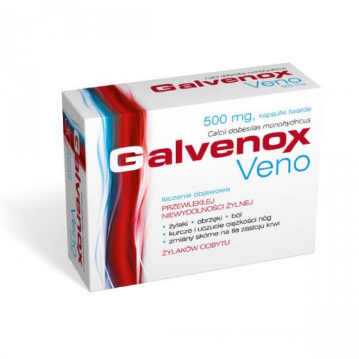 Galvenox Veno 500mg, 60 kapsułek
