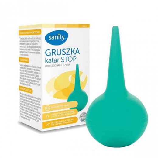 Sanity Katar Stop, gruszka dla dzieci 0-6 miesiąca, nr 2, z miękkim końcem