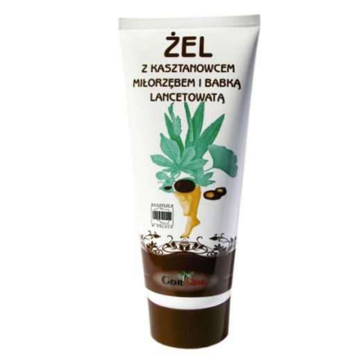 GorVita, żel z kasztanowcem, miłorzębem i babką lancetowatą, 200 ml