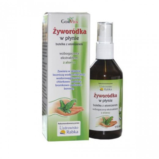 GorVita, żyworódka w płynie wbogacona ekstraktem z aloesu, 115 ml