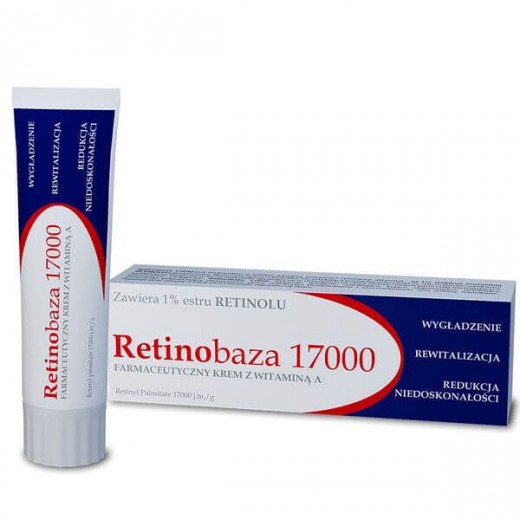 Retinobaza 17000, farmaceutyczny krem z witaminą A, 30 g