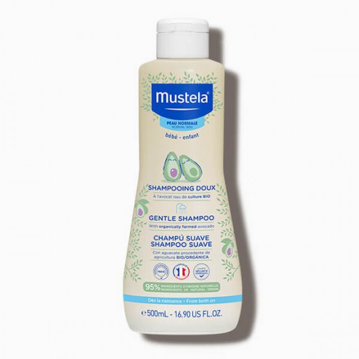 Mustela Bebe Enfant, delikatny szampon dla dzieci, od urodzenia, skóra normalna, 500 ml