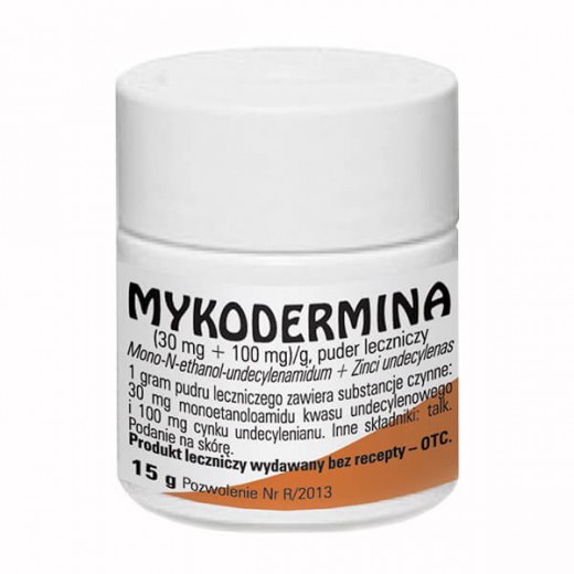 Mykodermina (30 mg + 100 mg)/ g, puder leczniczy, 15 g
