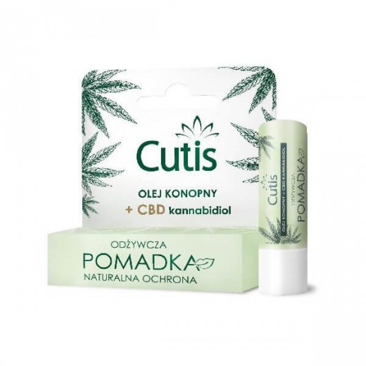 Cutis, odżywcza pomadka, olej konopny + CBD, 5 g