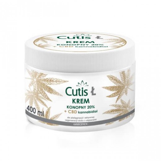 Cutis Ł-Łuszczyca, krem konopny 20% + CBD, 400 ml