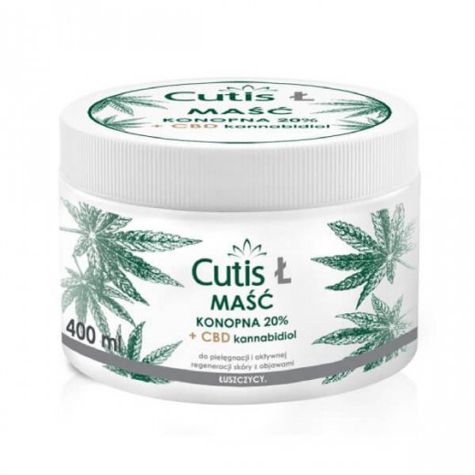 Cutis Ł-Łuszczyca, maść konopna 20% + CBD, 400 ml
