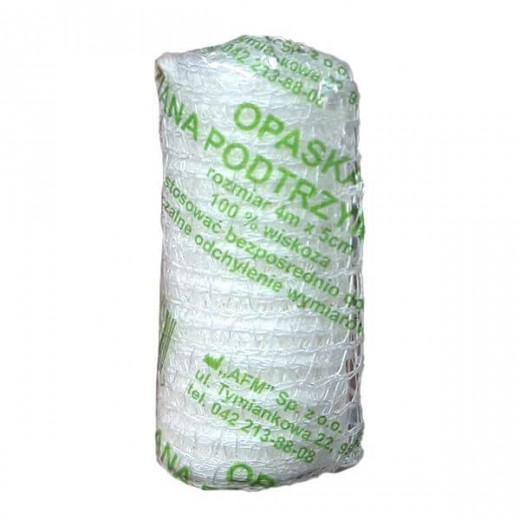 Hartmann, opaska dziana podtrzymująca, niejałowa, 5 cm x 4 m, 1 sztuka