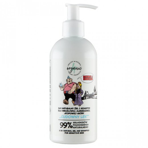 4Organic Kajko i Kokosz, naturalny żel i szampon dla dzieci 2w1, 300 ml